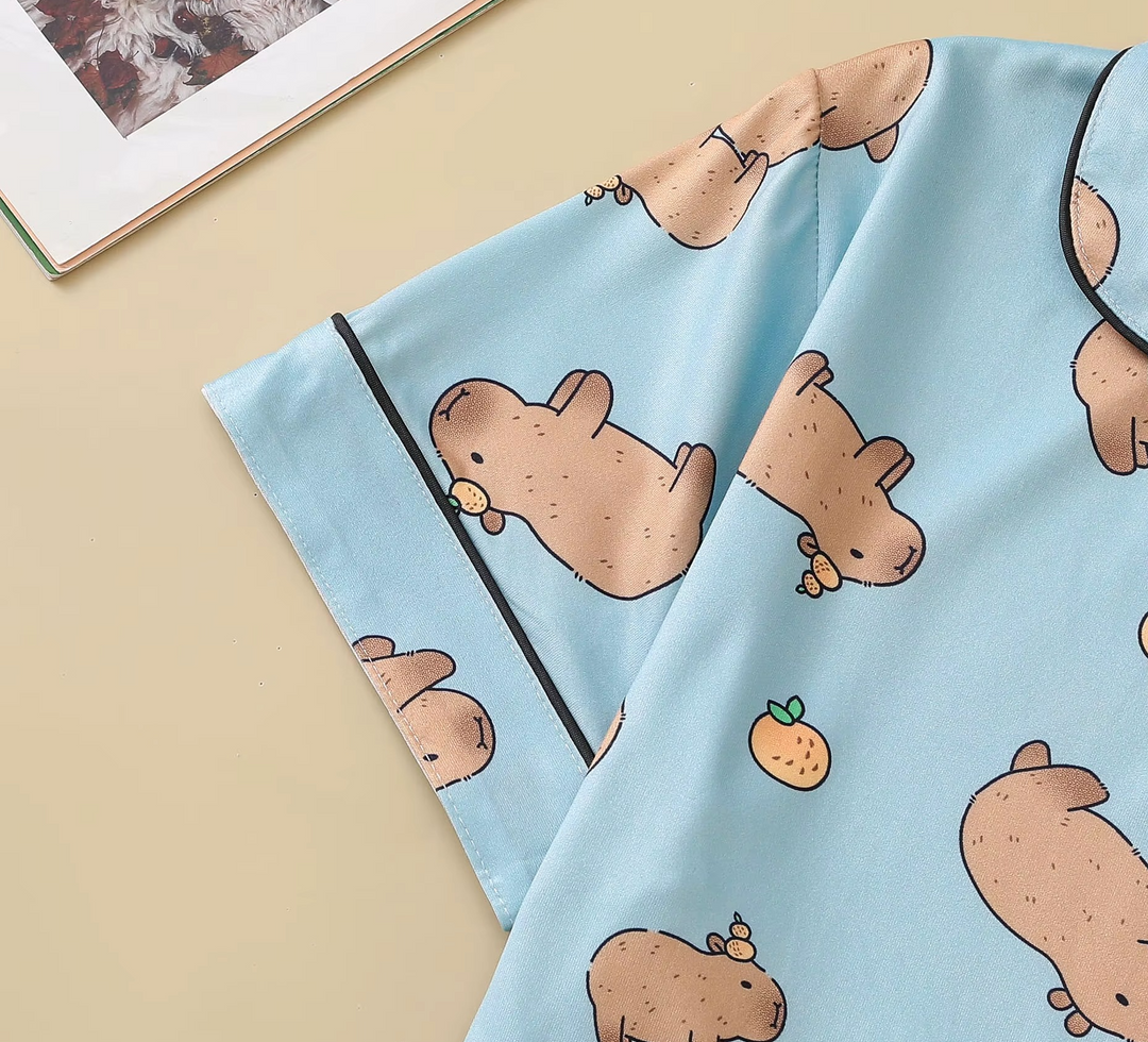 Pijama Capivaras & Laranjinhas