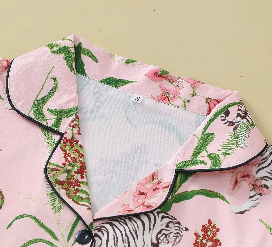 Pijama Tigre Rosa Selvagem
