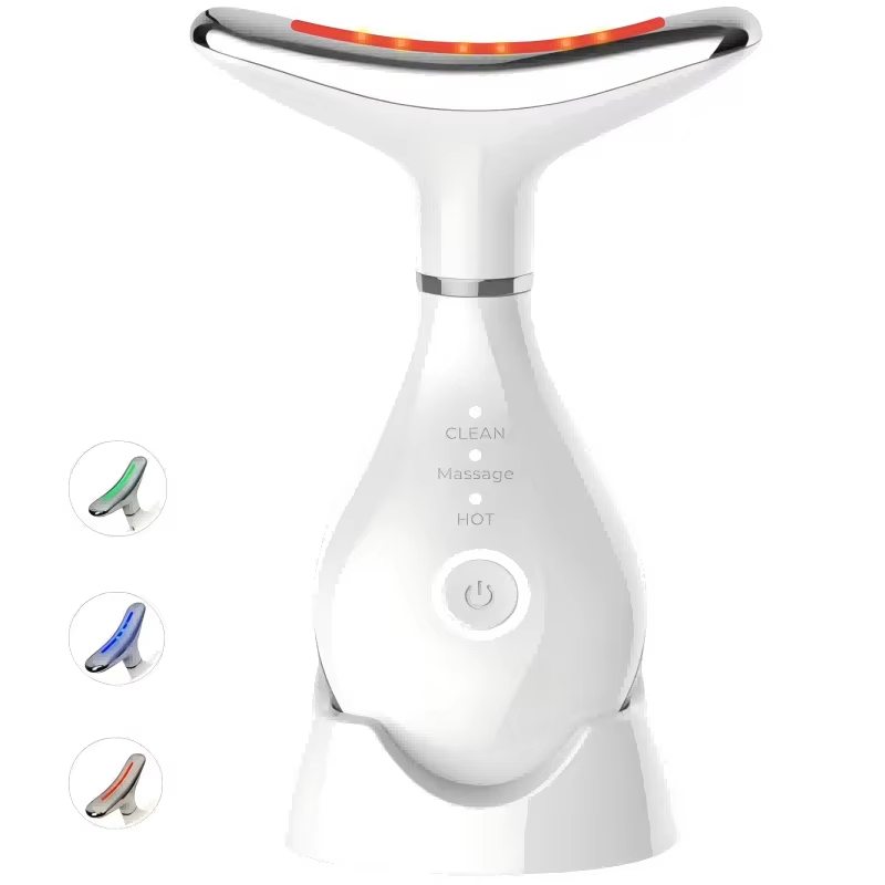 Massageador Facial LED com Luz Vermelha – Efeito Lifting em Casa